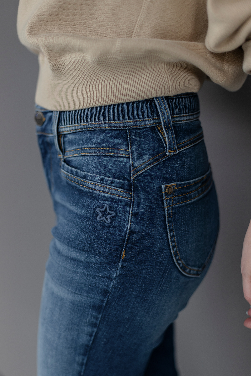 Pina Bootcut Weitblau