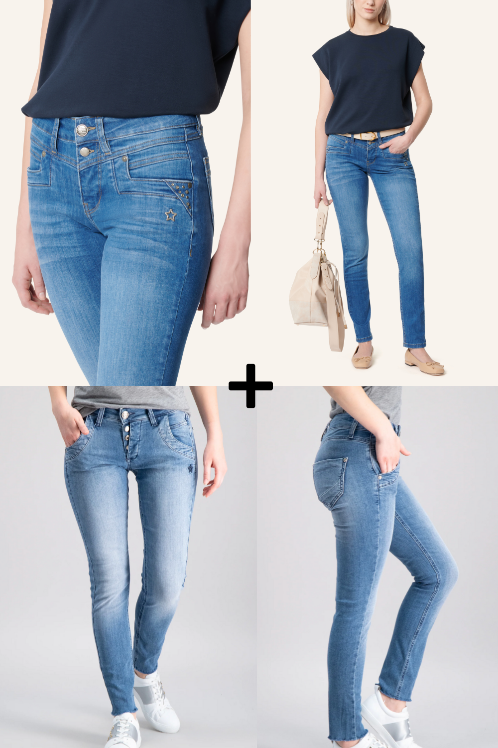 Merle Slim Antikblau Bundle