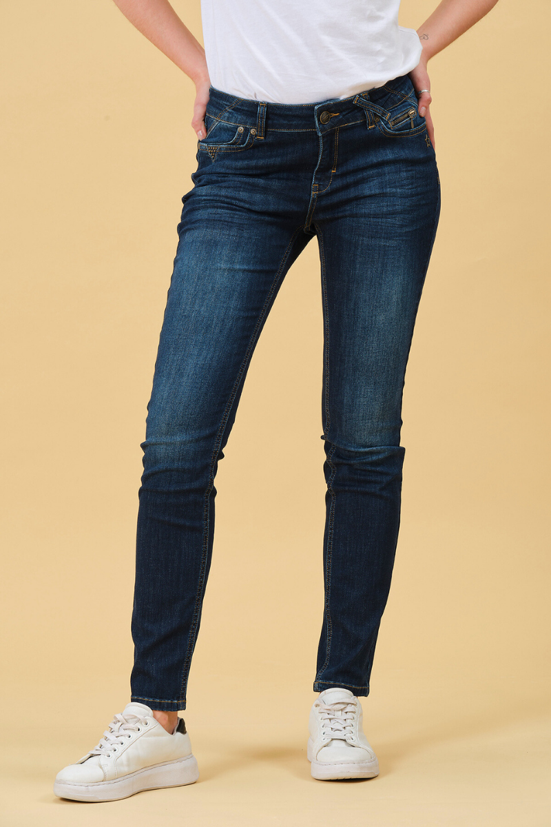 Melina Slim Frostblau