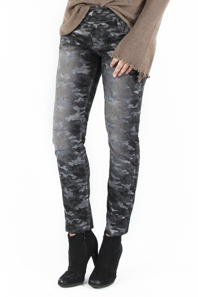 Nina SLIM Grauschwarz