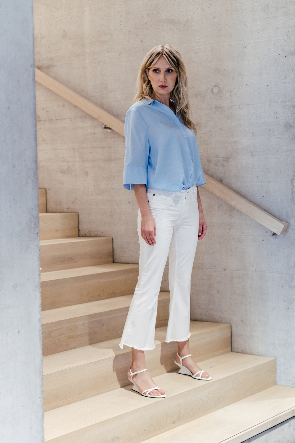 Petra Bea BOOTCUT - Azo white