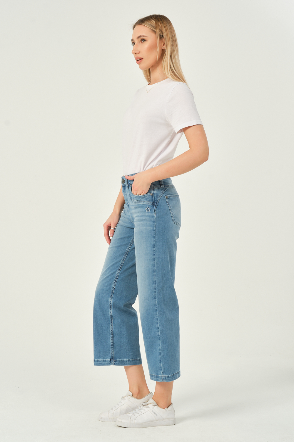 Jeans - FLARED Clara - hail blue