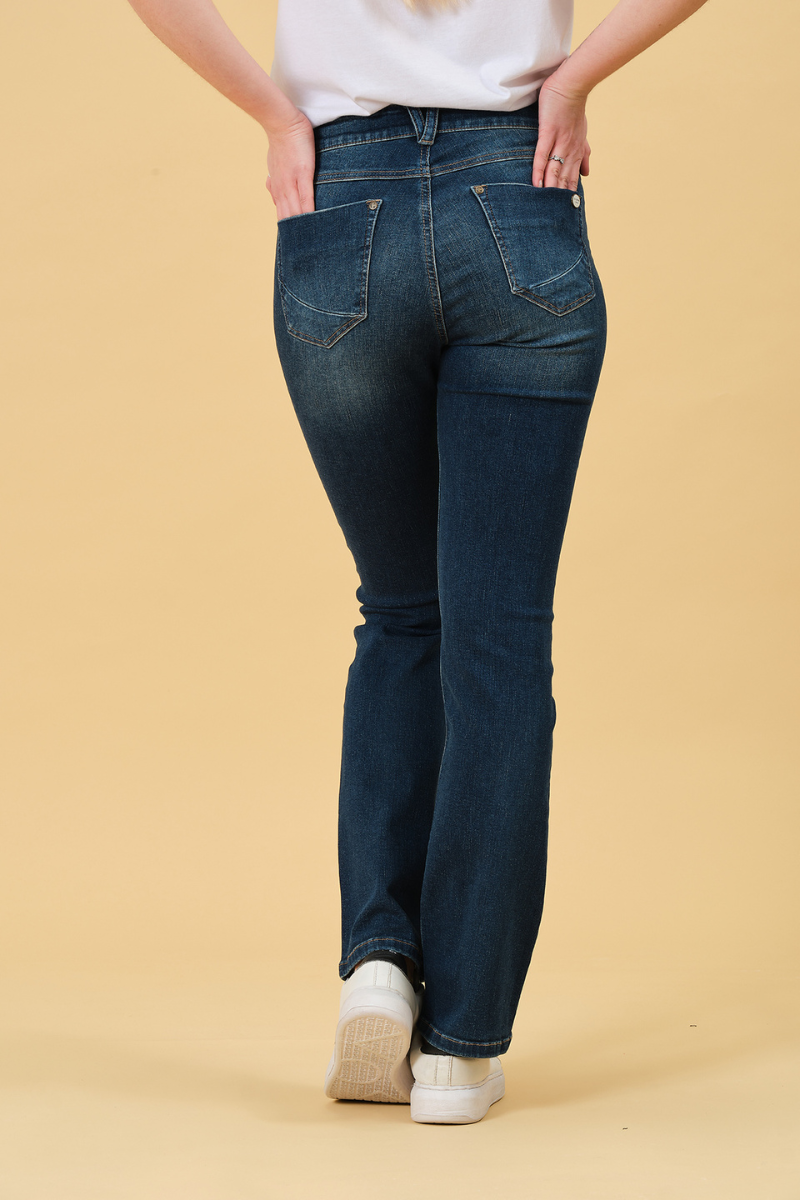 Melina Bea BOOTCUT - Goldblau