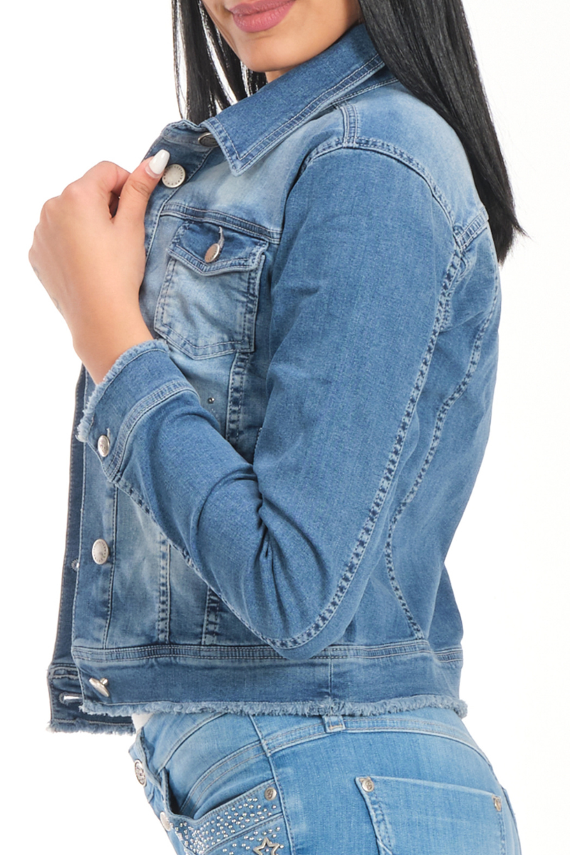Frieda JACKE Schlagblau