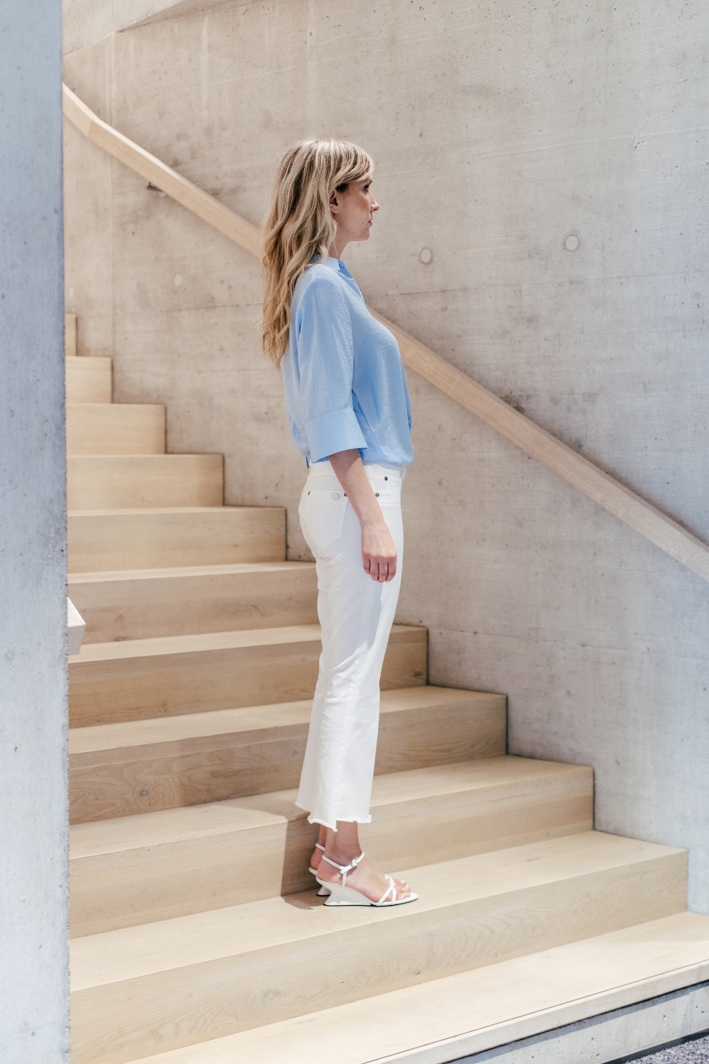 Petra Bea BOOTCUT - Azo white