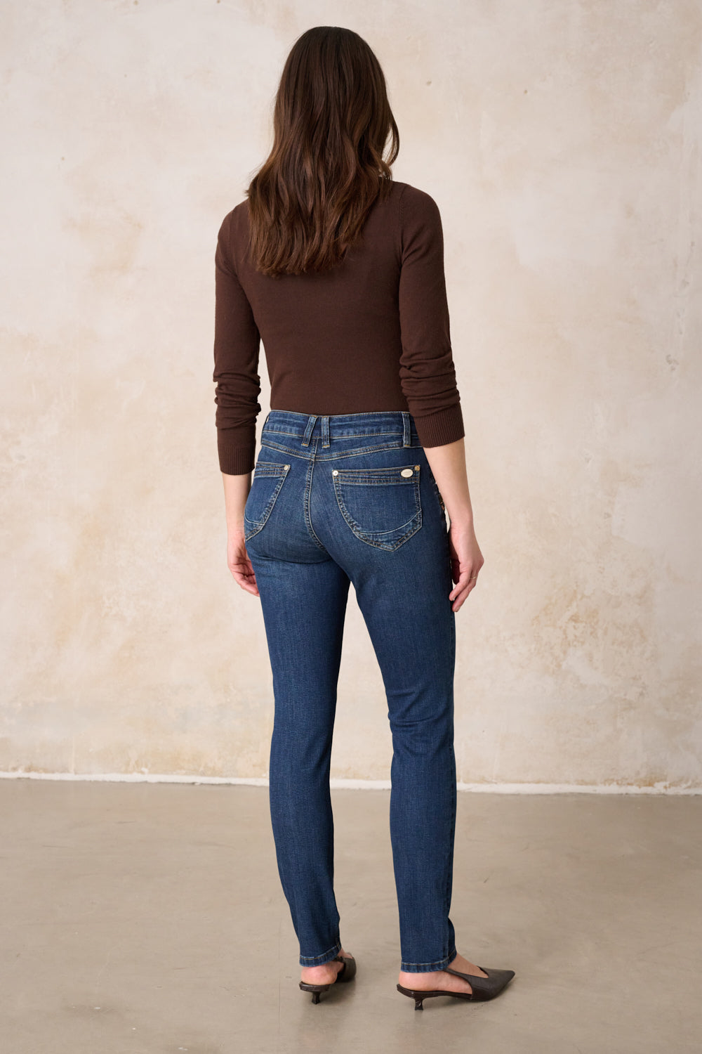 Merle – Slim Fit Jeans in Himmelblau mit mittlerer Leibhöhe