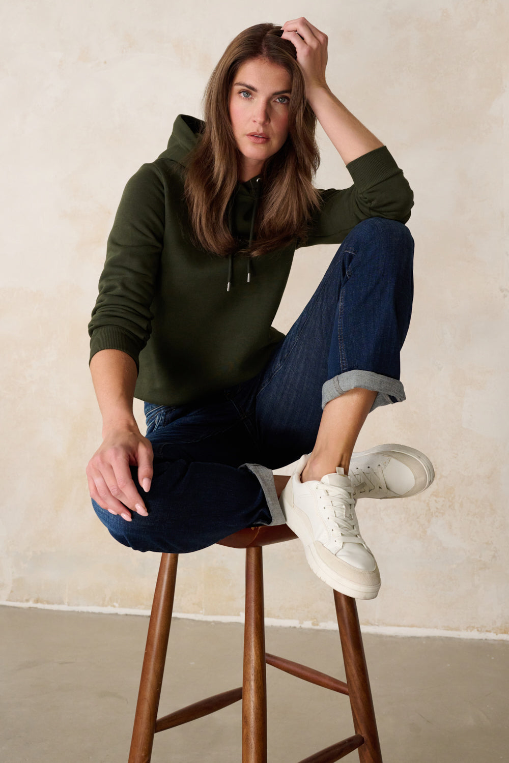 Merle – Straight Leg Jeans in Rheinblau mit mittlerer Leibhöhe