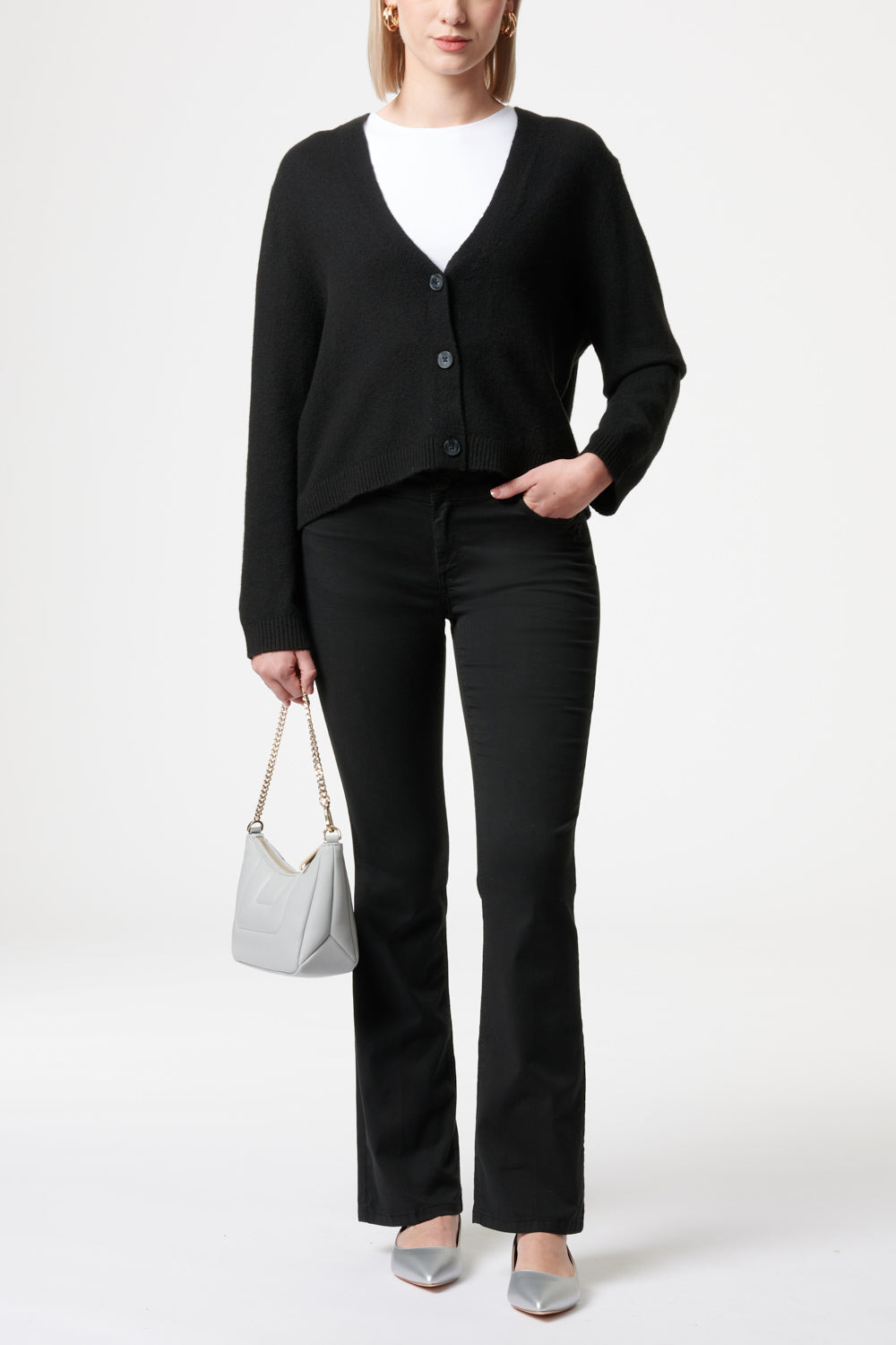 Melina - Hose Bootcut – Taubenschwarz