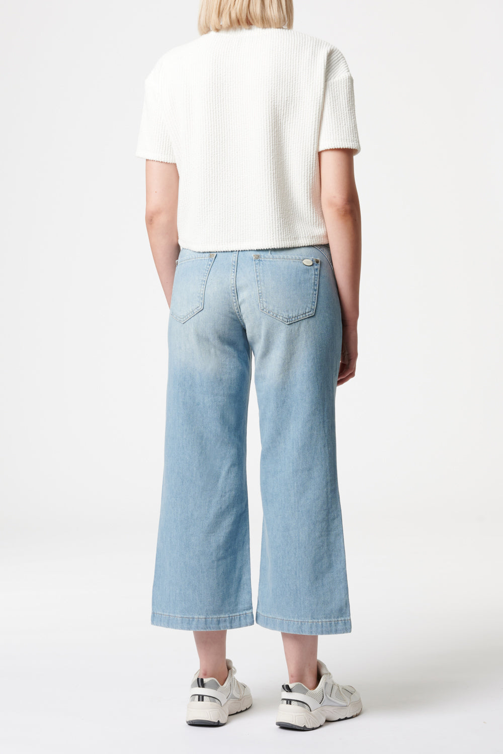 Clara FLARED flax blue