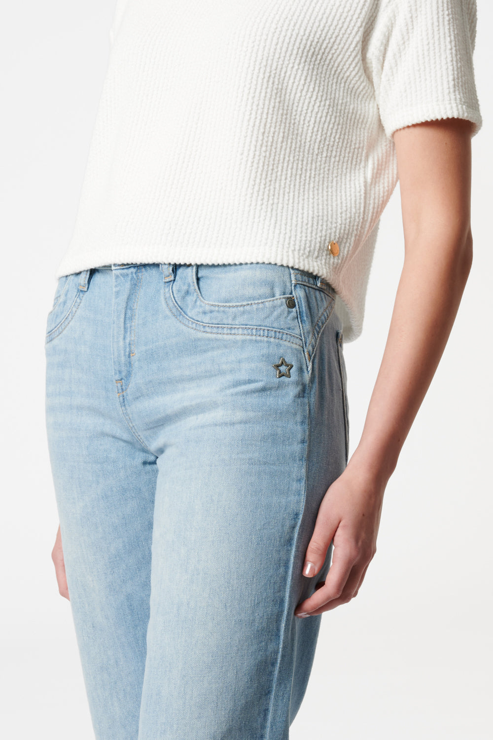 Clara FLARED Flachsblau