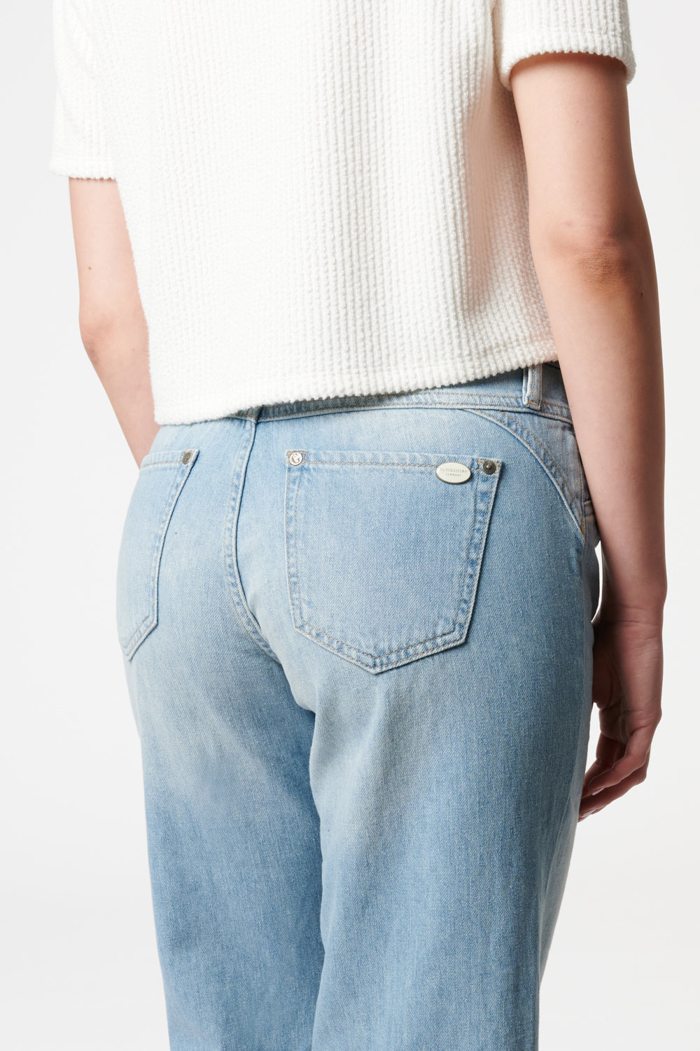 Clara FLARED flax blue