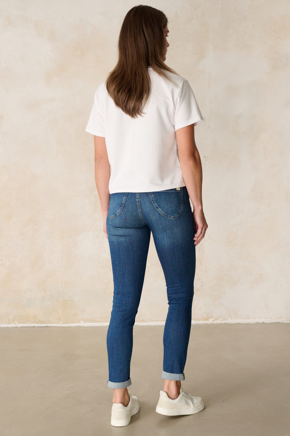 Merle – Slim Fit Jeans in Edelblau mit mittlerer Leibhöhe