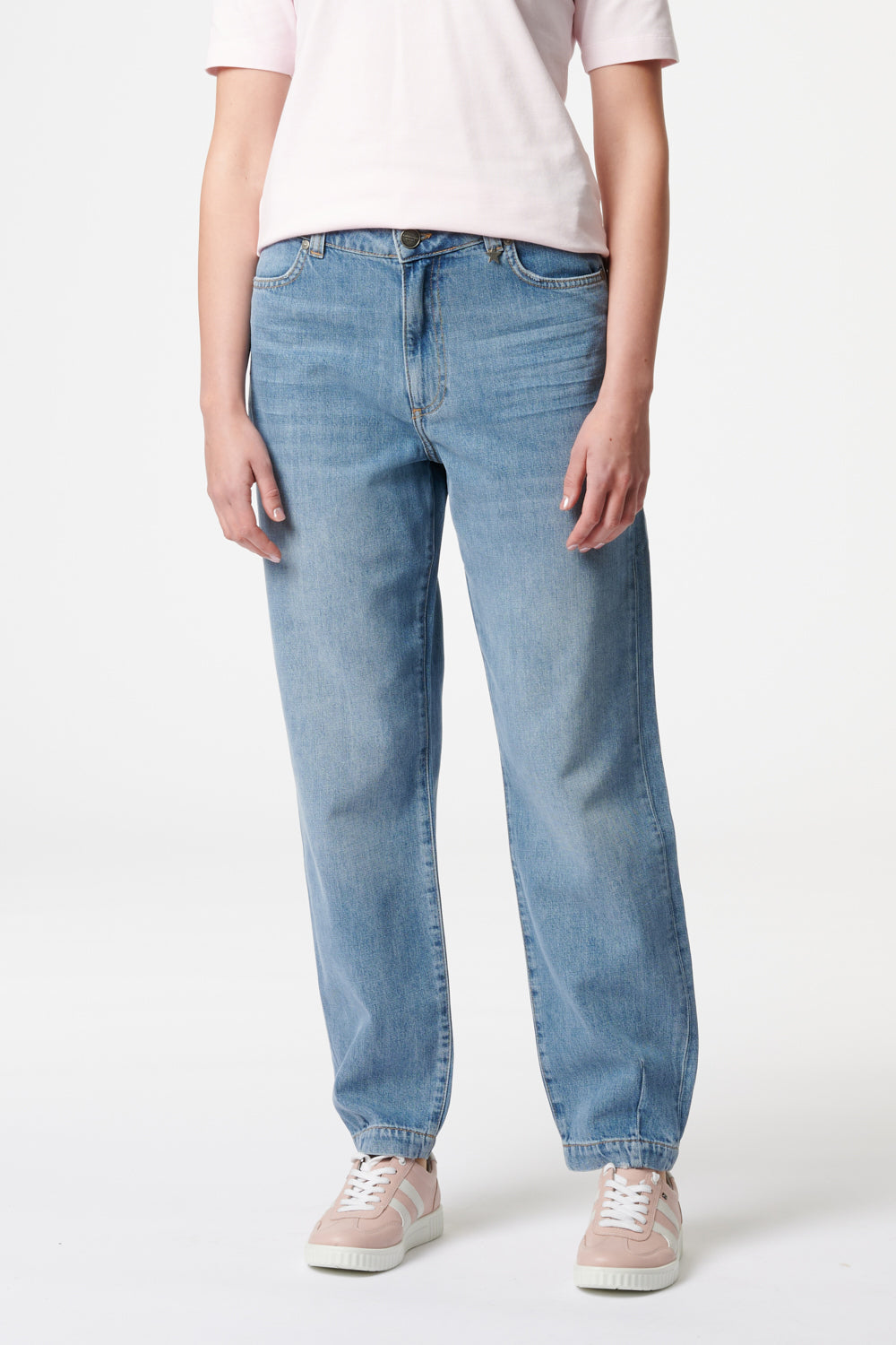 Serena - Jeans Boyfriend - Rehblau