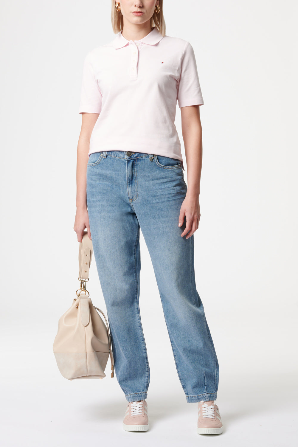 Serena - Jeans Boyfriend - Rehblau