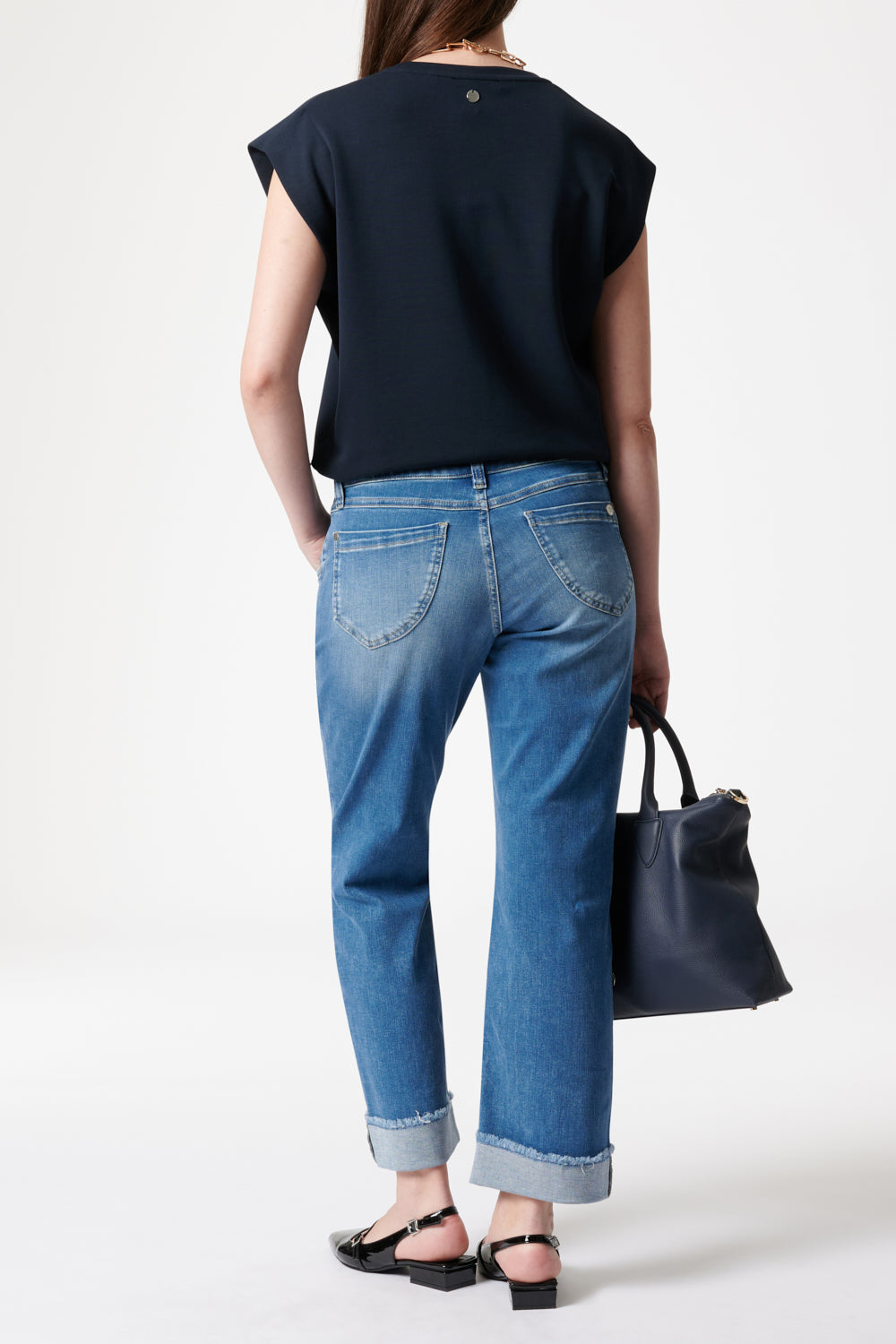 Merle - Straight Leg Jeans - Derbyblau