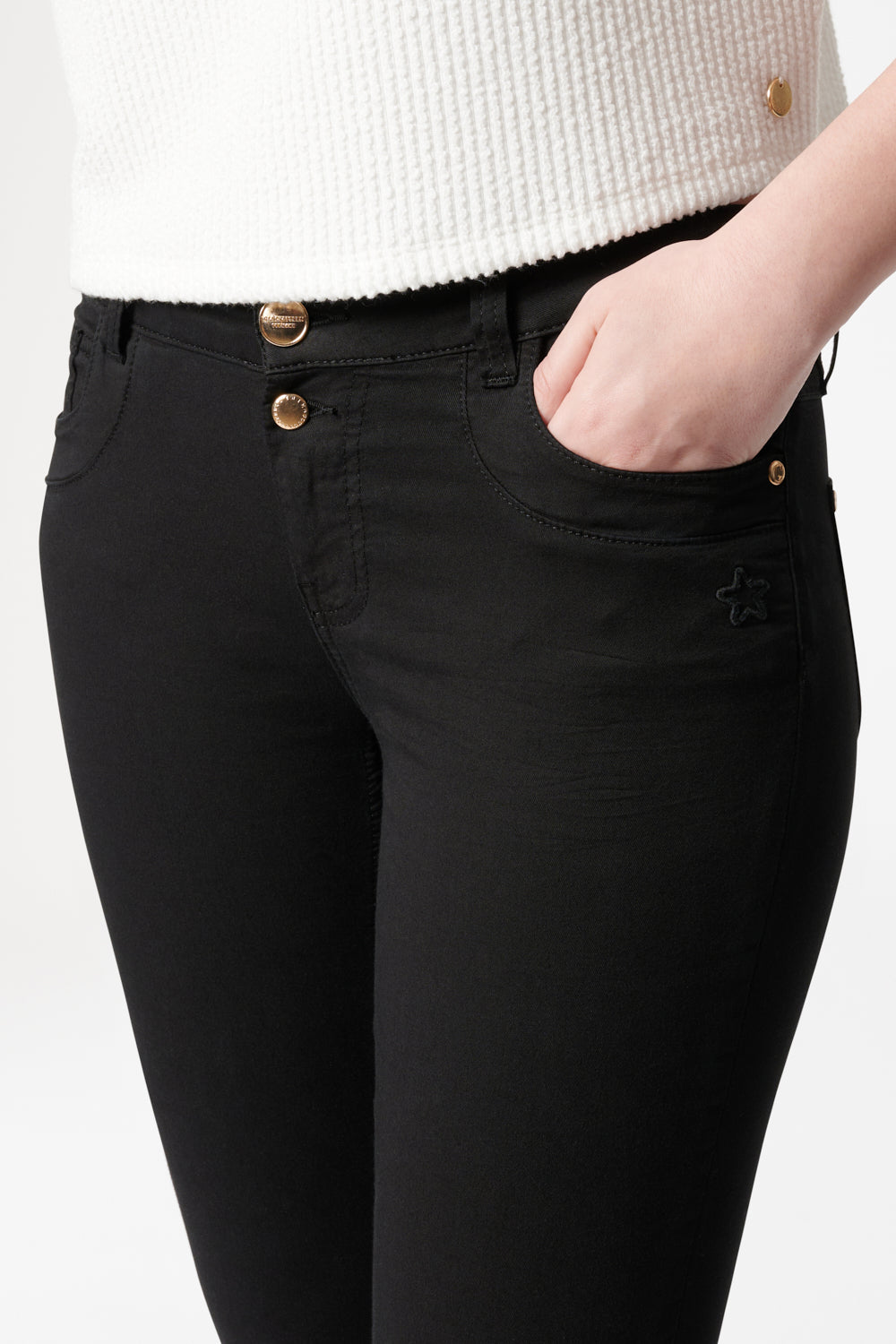 Petra KICK BOOTCUT Painter Black