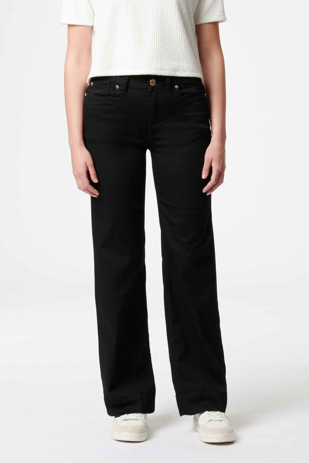 Clara - Hose Flared - Malerschwarz