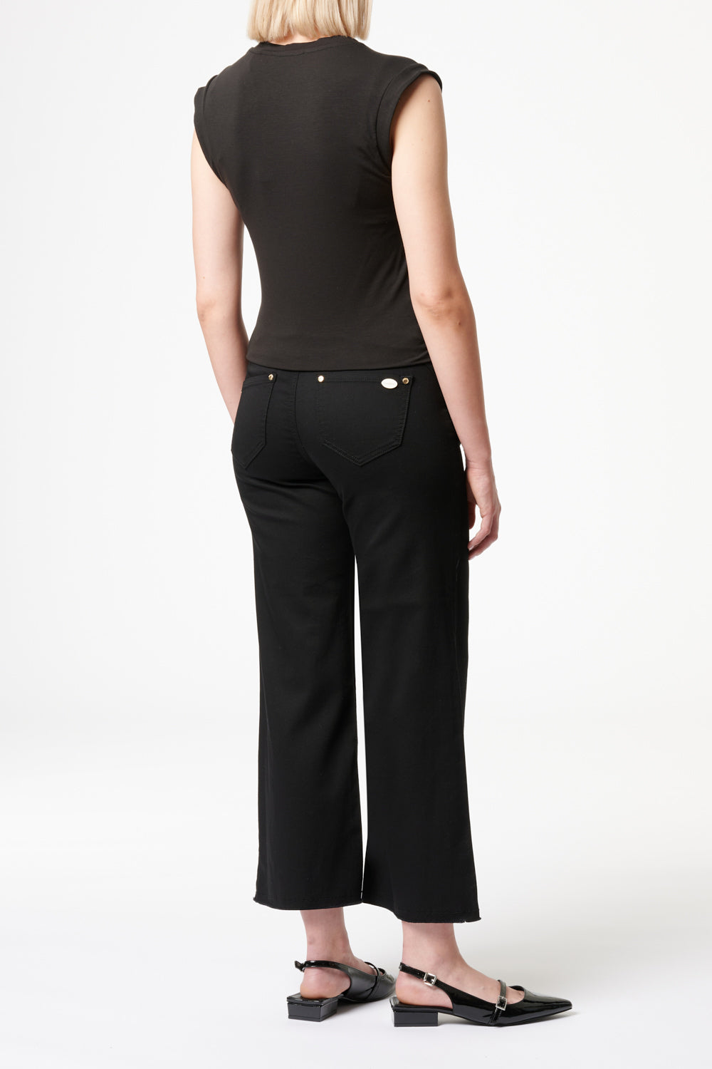 Clara - Hose Flared - Malerschwarz