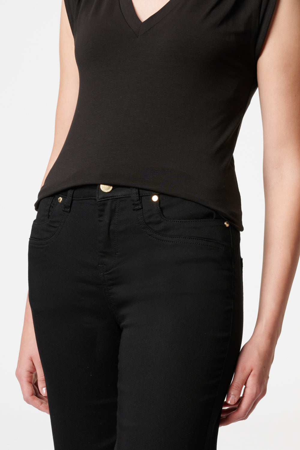 Clara - Hose Flared - Malerschwarz
