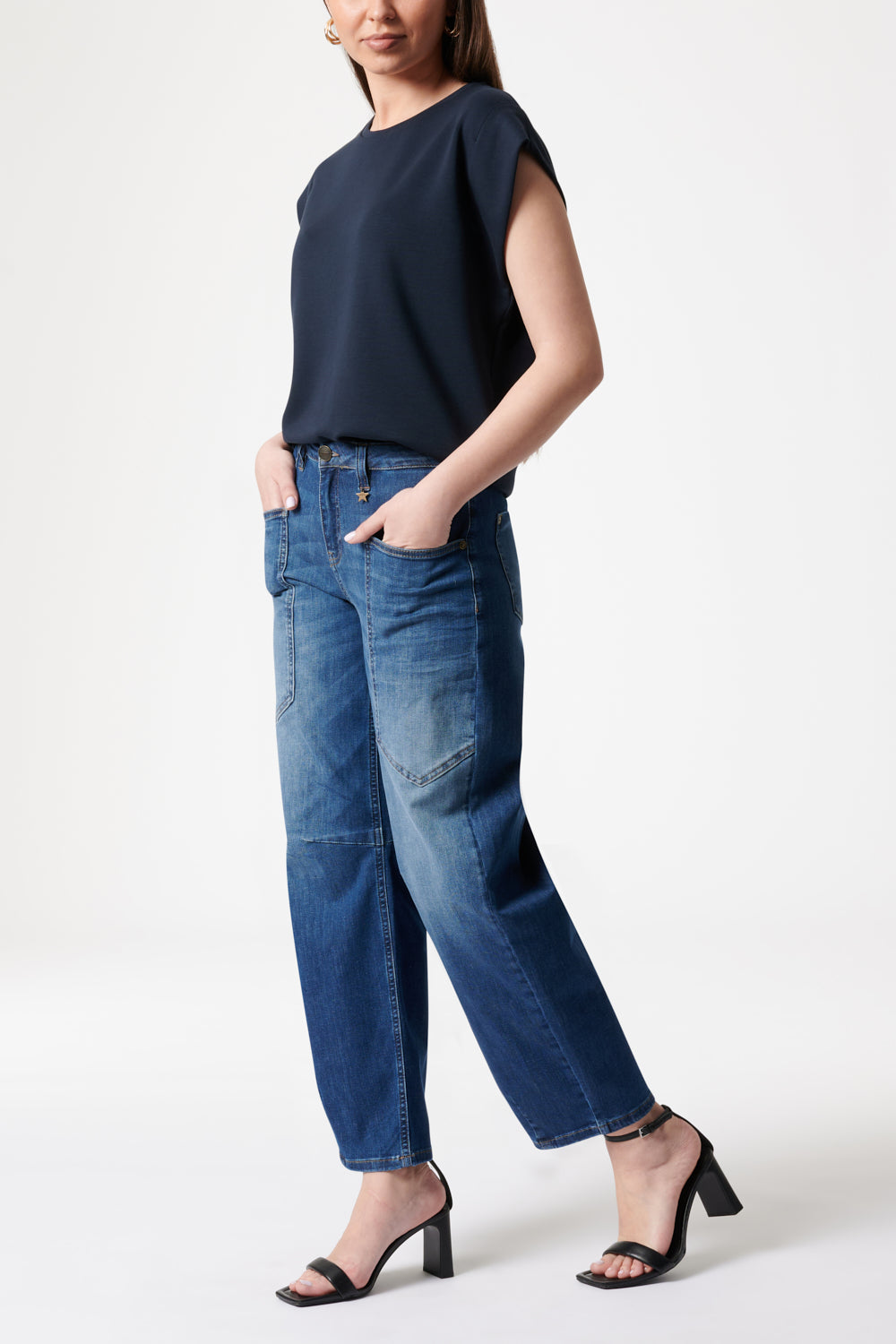 Serena - Barrel Leg - Modellblau