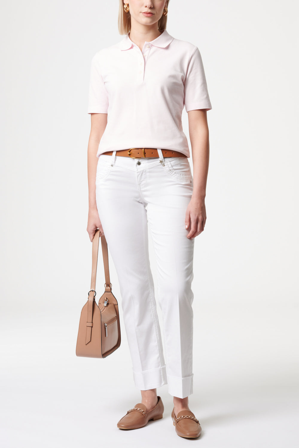 Merle - Straight Leg Hose - Hennaweiß