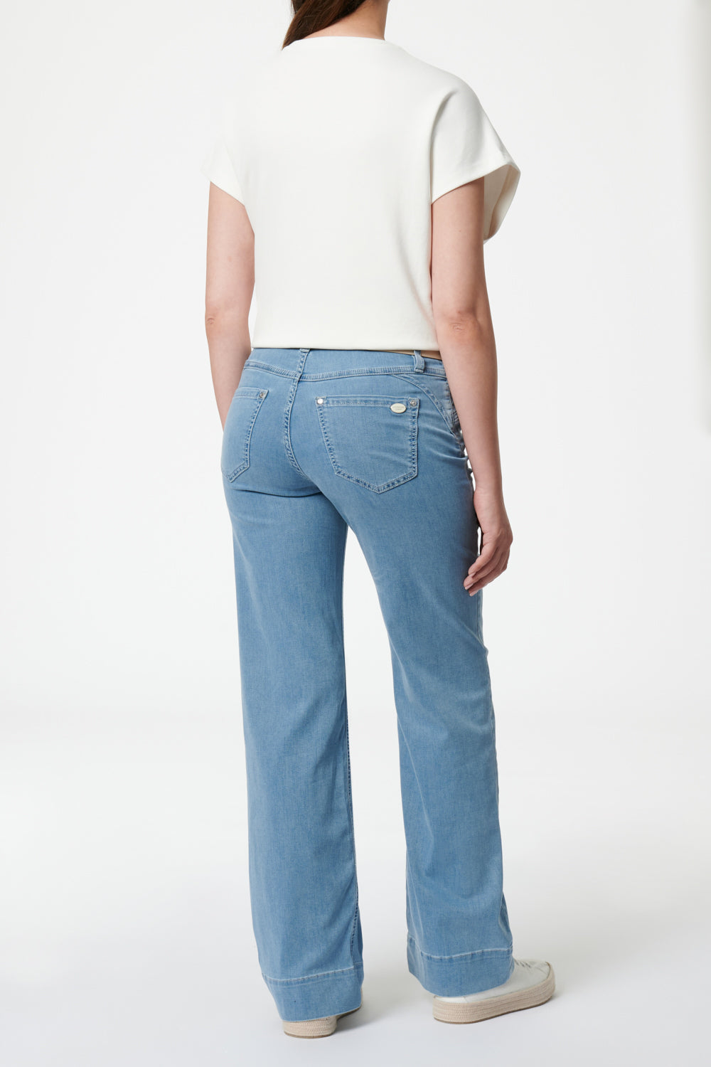 Clara - Pants Flared - Powder Blue