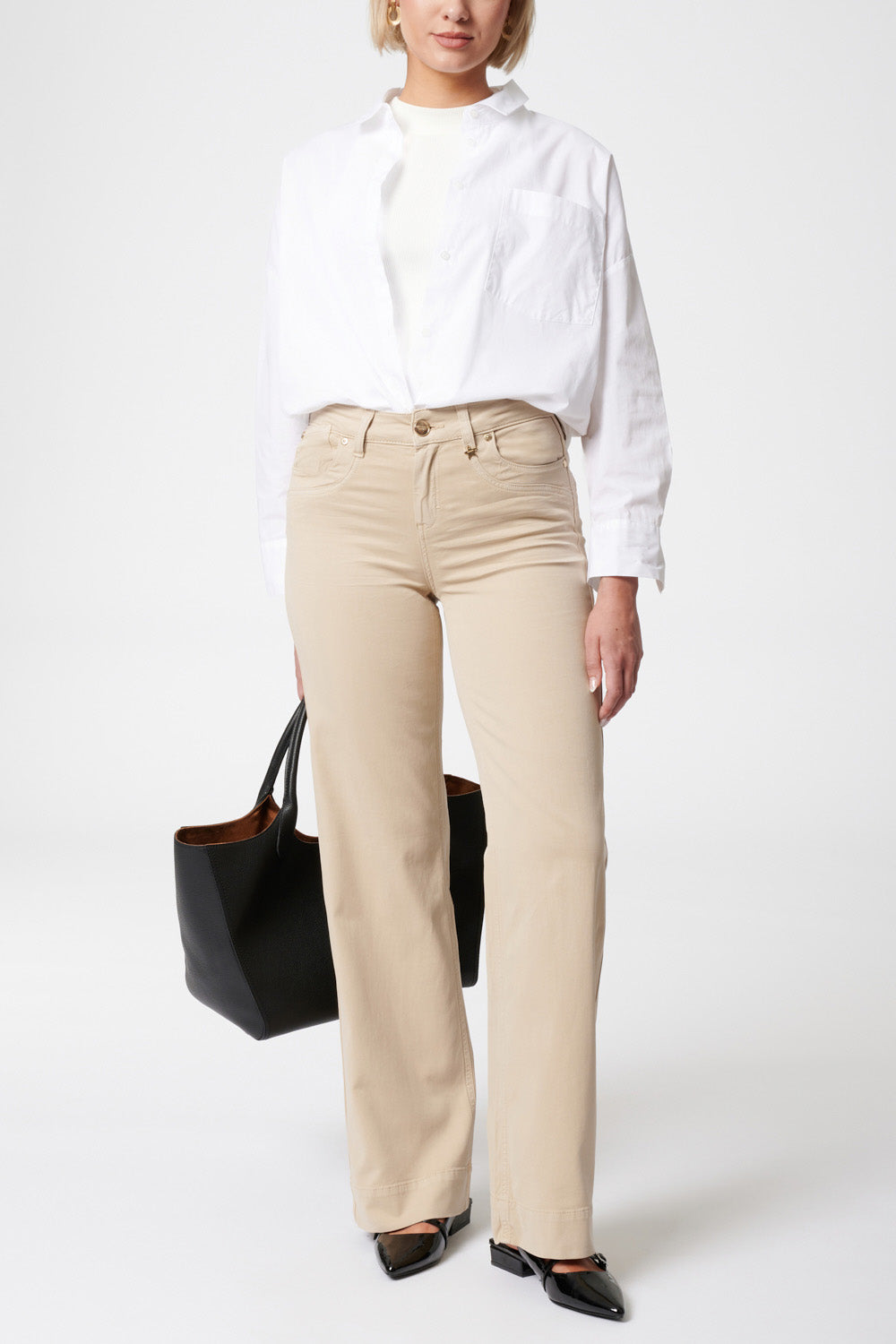 Clara - Hose Flared – Beigegold