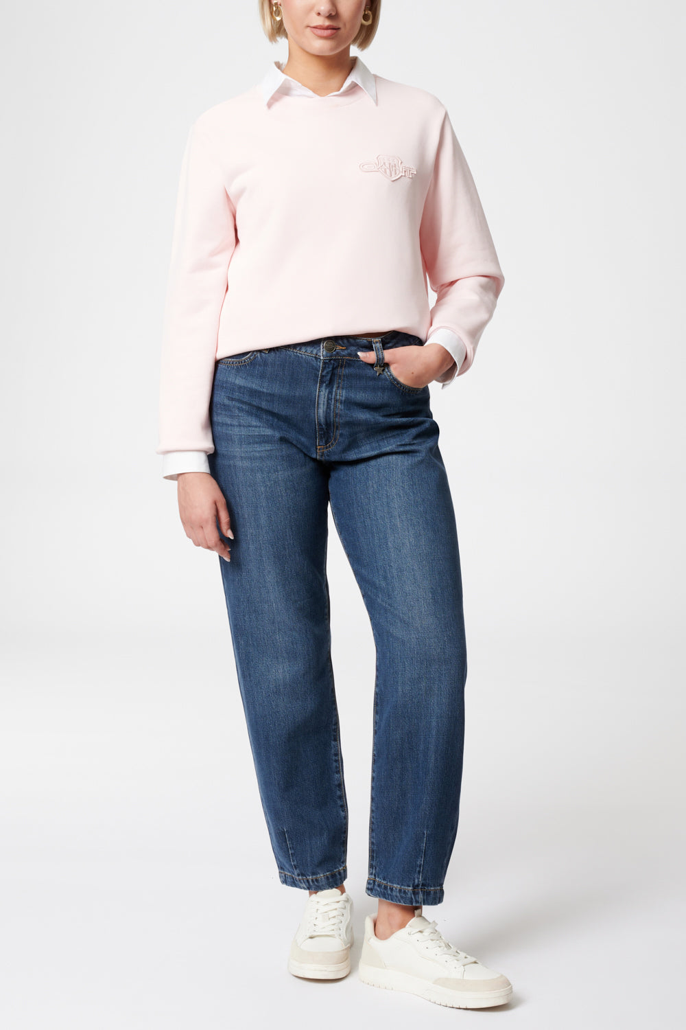 Serena - Jeans Boyfriend – Luisenblau