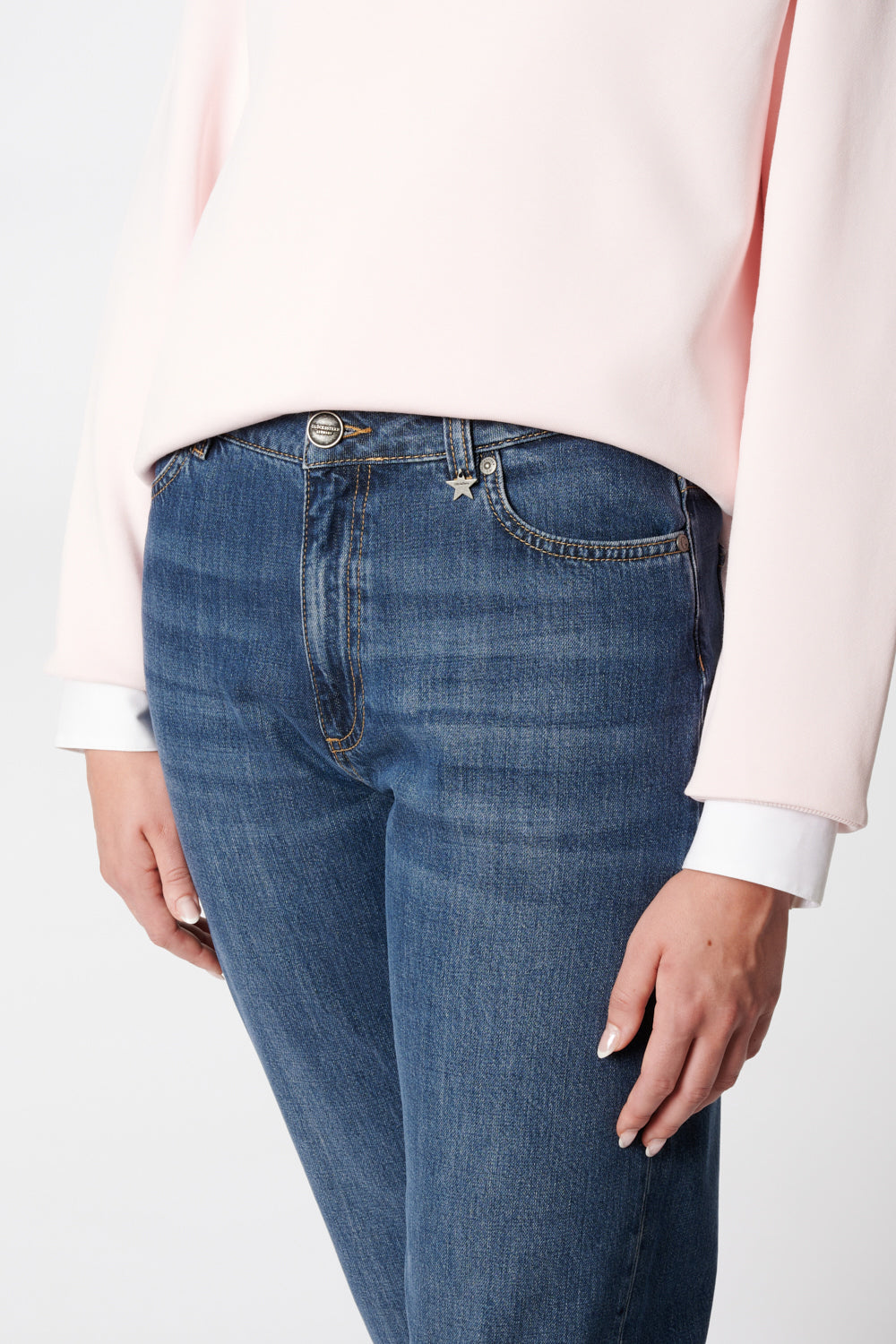 Serena - Jeans Boyfriend – Luisenblau