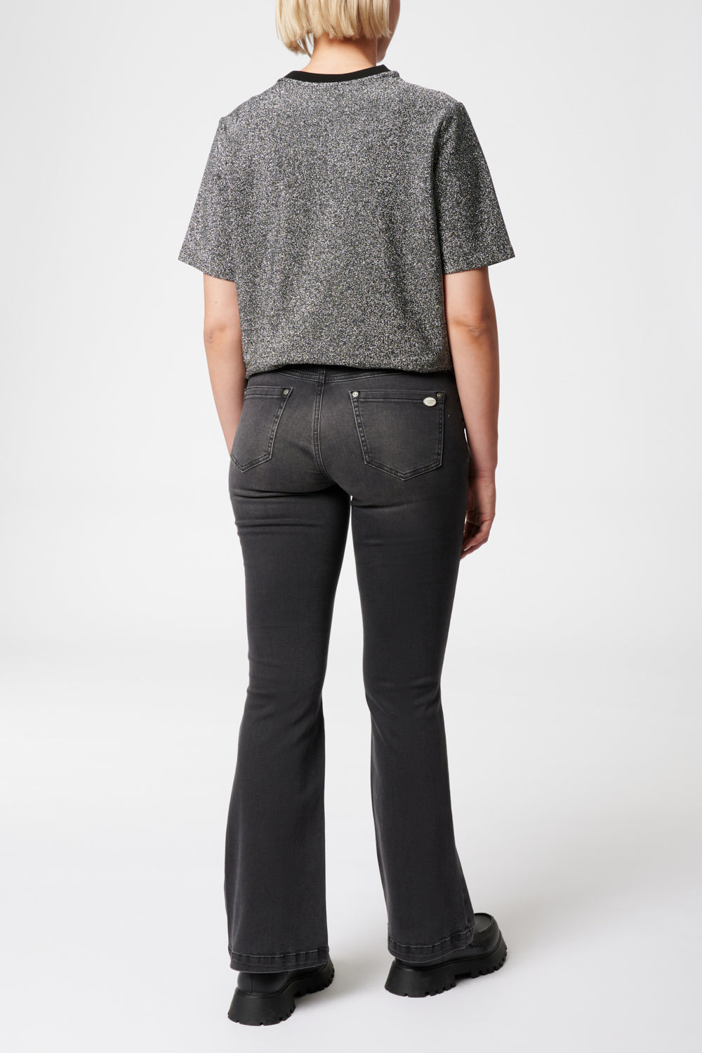 Melina - Jeans Bootcut – Gletschergrau