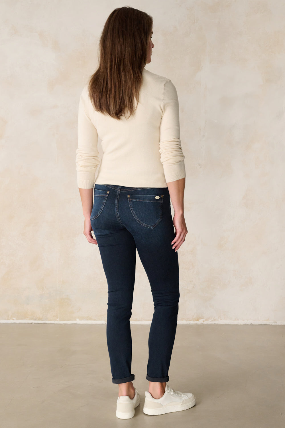 Merle – Slim Fit Jeans in Granitblau mit mittlerer Leibhöhe