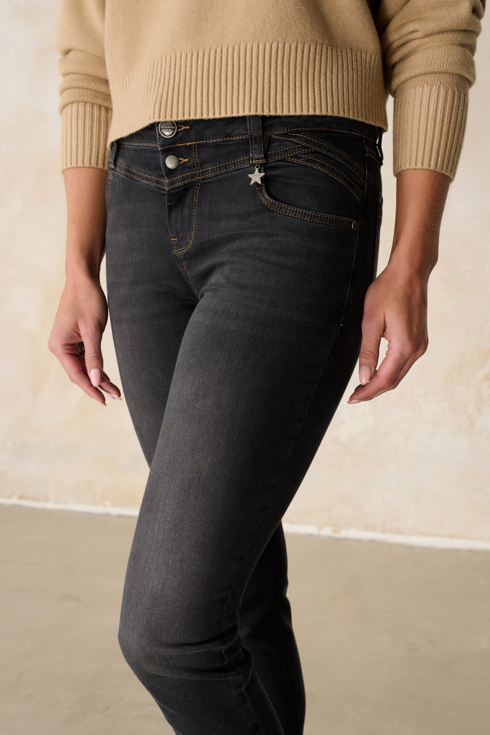 Merle - Jeans Slim Fit – Granitgrau