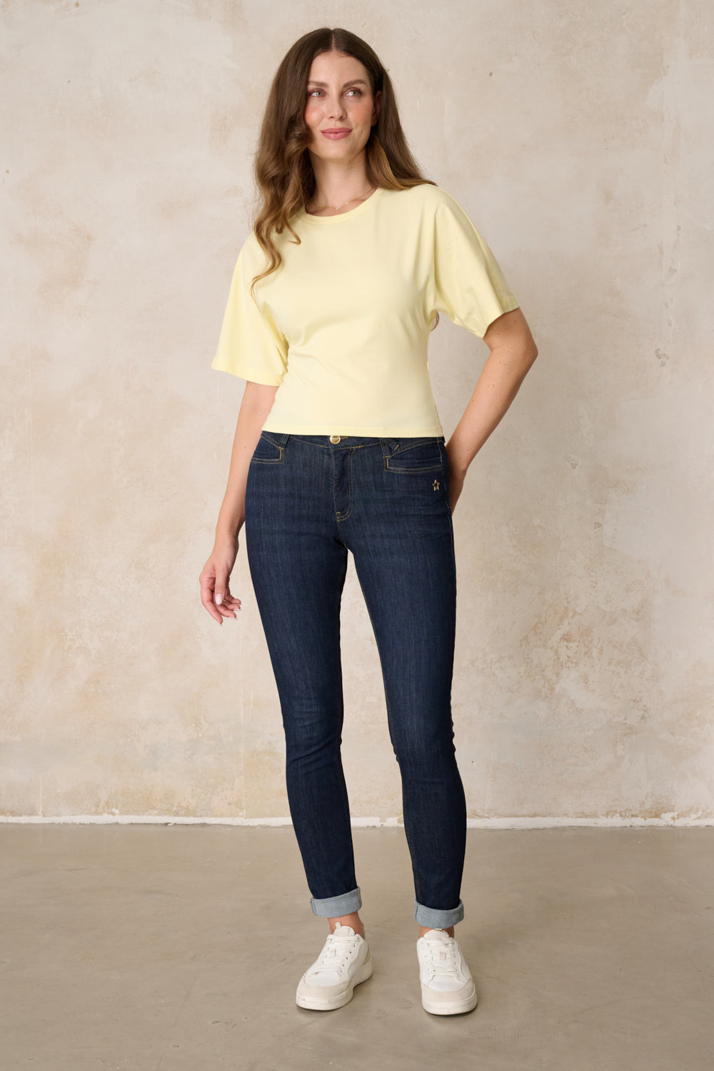 Laura Skinny Jeans – Waschblau & Soft Denim, hoher Leibhöhe