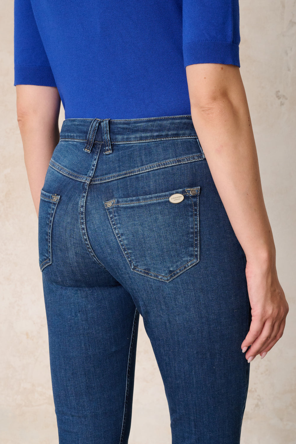 Laura Skinny Jeans – Edelblau & Soft Denim, hoher Leibhöhe