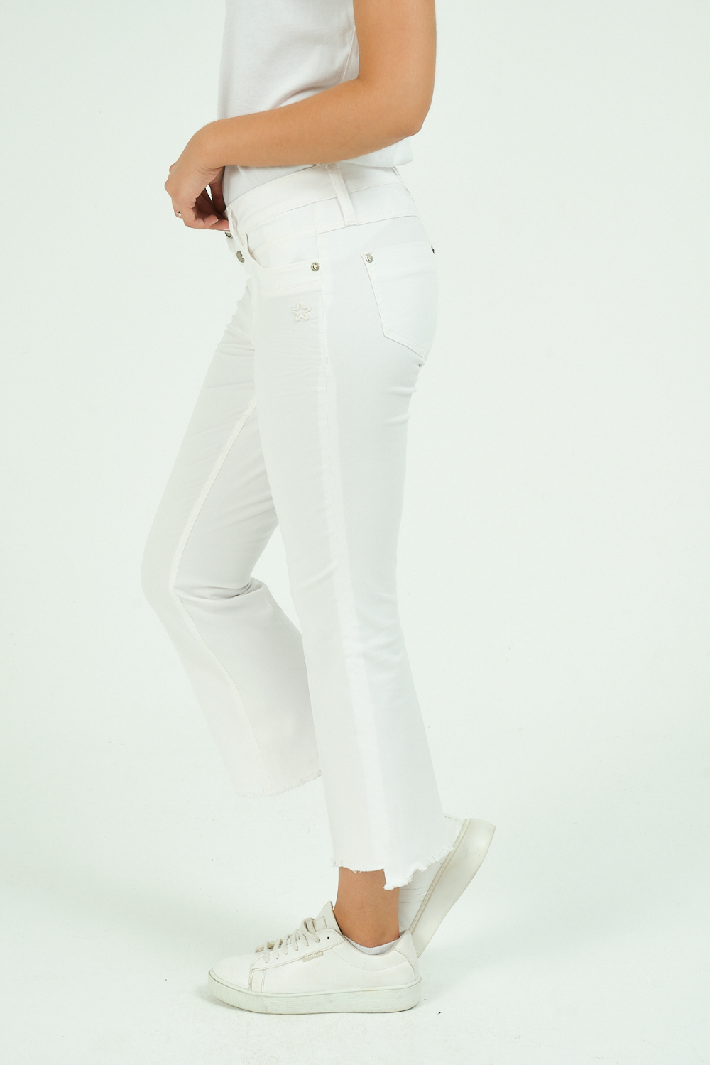 Petra Bea BOOTCUT - Azo white