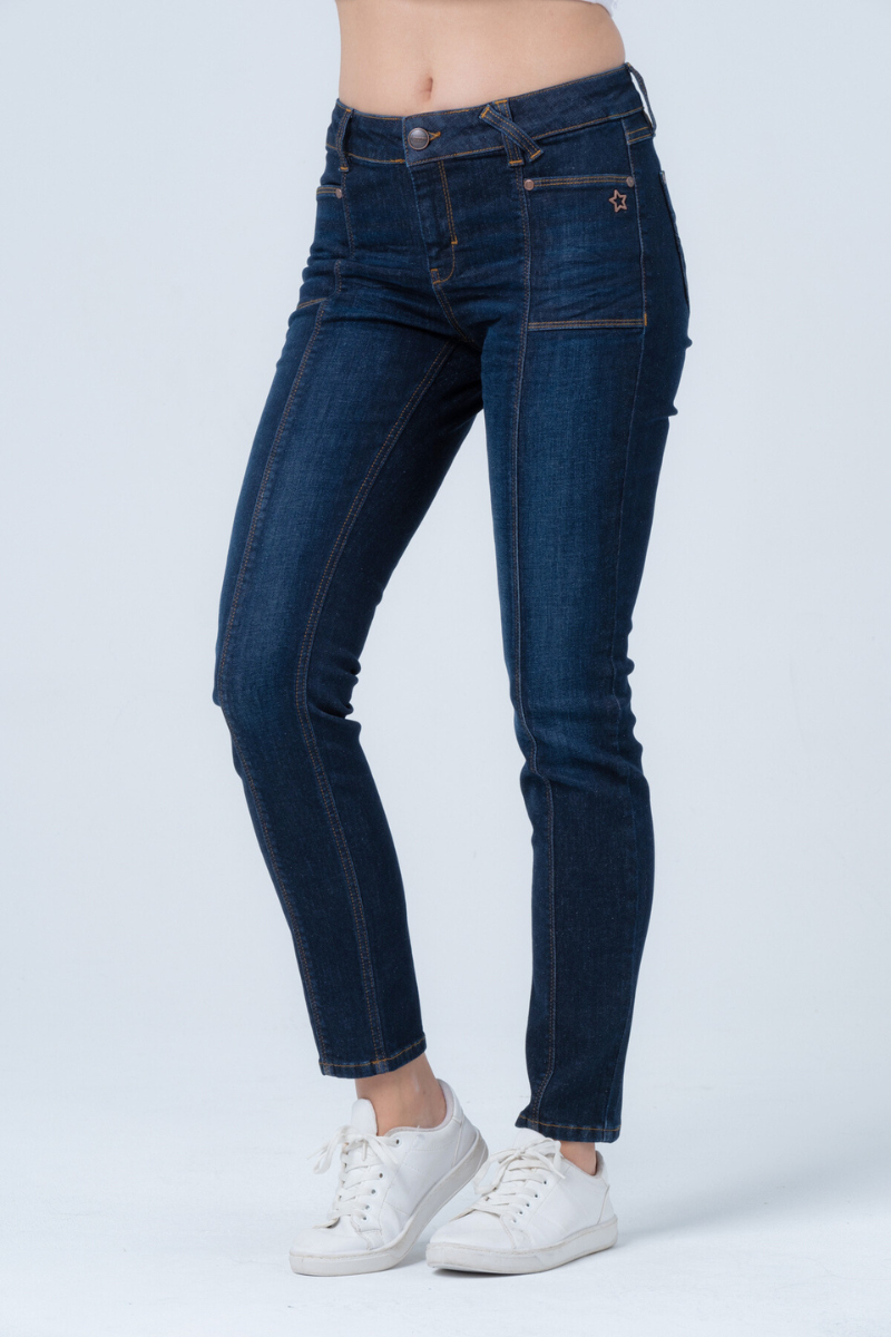 Melina Slim Spinellblau