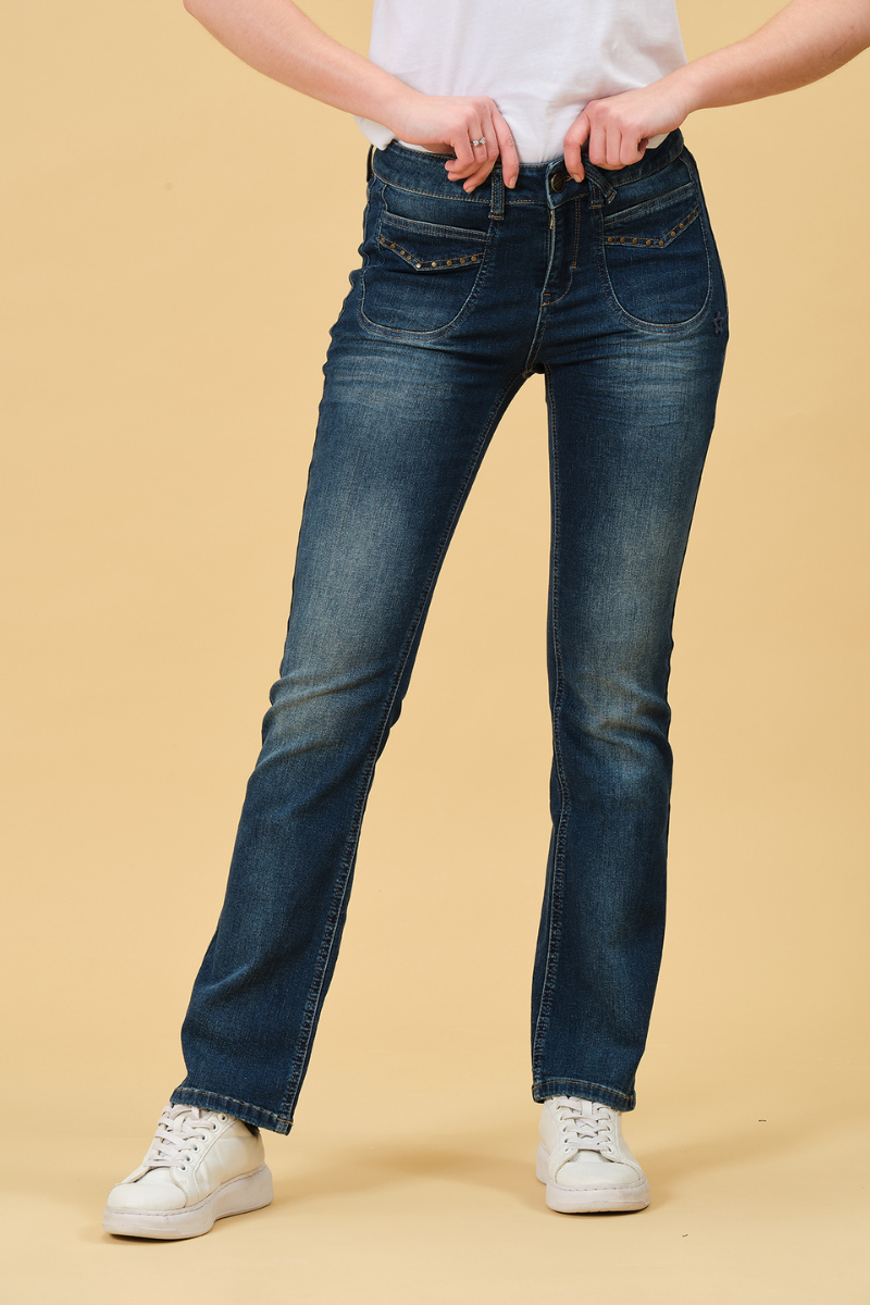 Melina Bea BOOTCUT - Goldblau