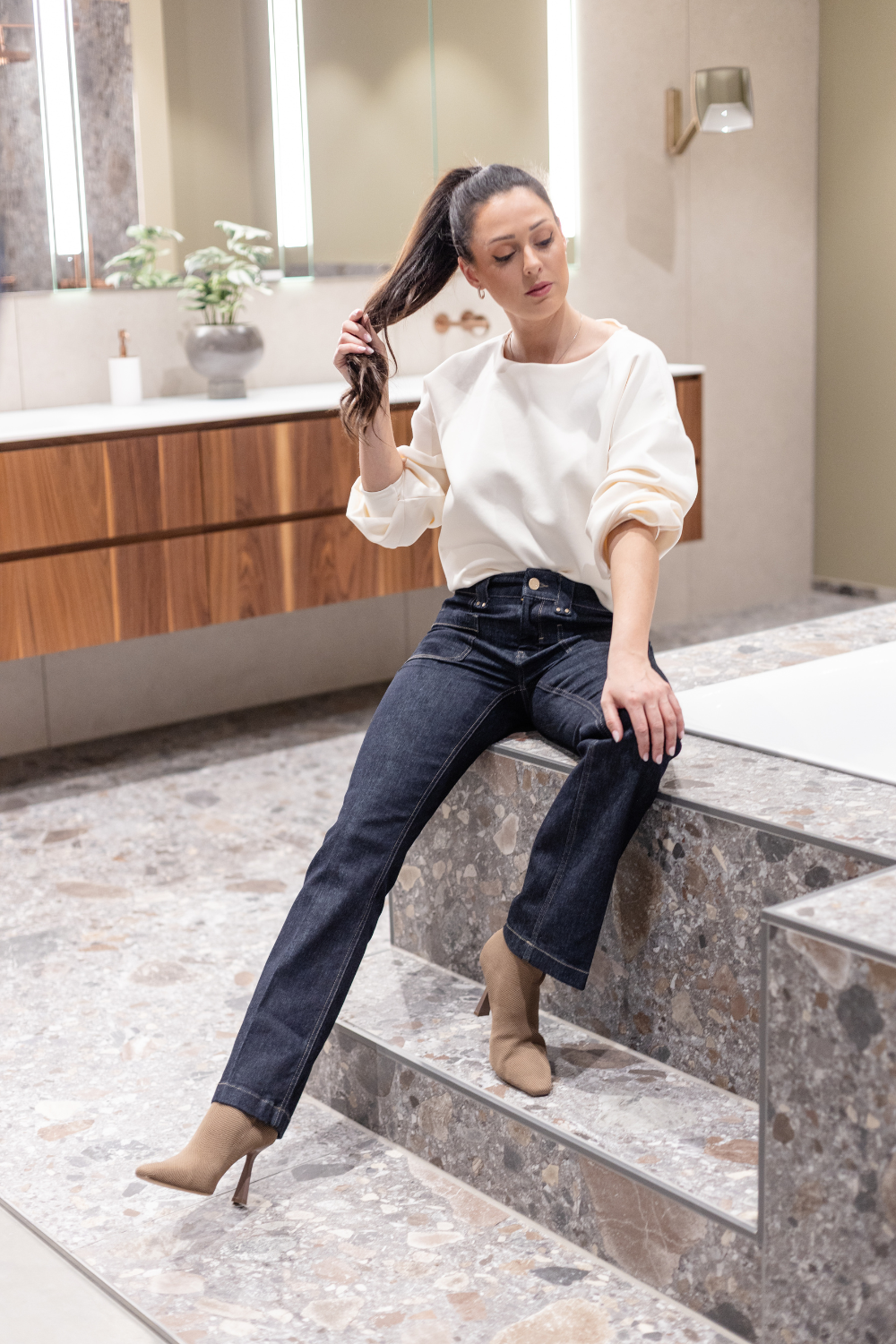 Clara Bea FLARED - cool blue