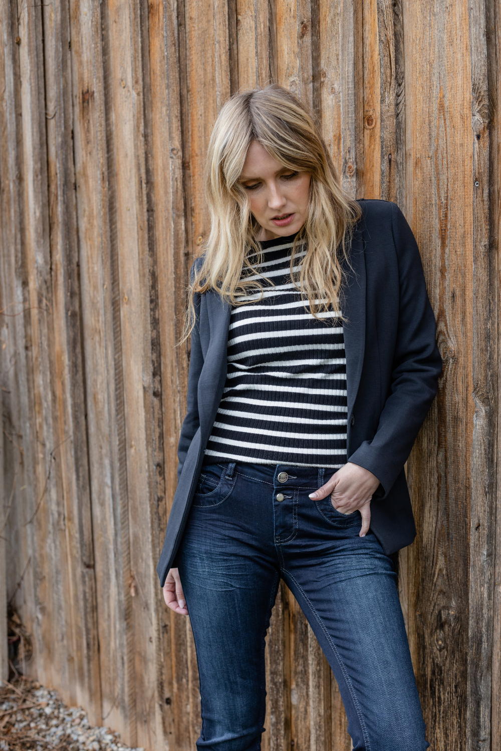 Petra - Jeans Slim Fit – Schwarzblau