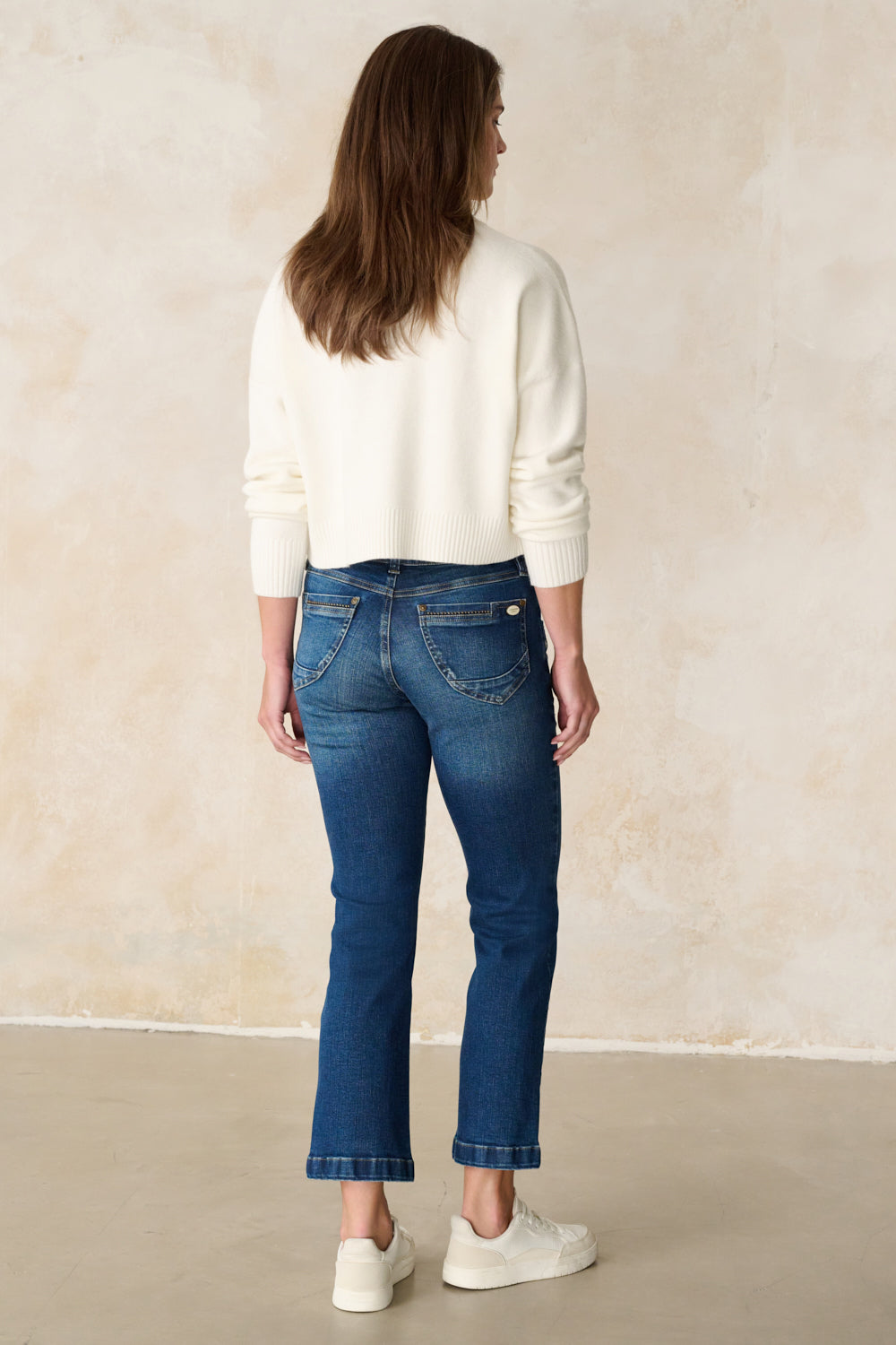 Merle – Straight Leg Jeans in Bremerblau mit mittlerer Leibhöhe