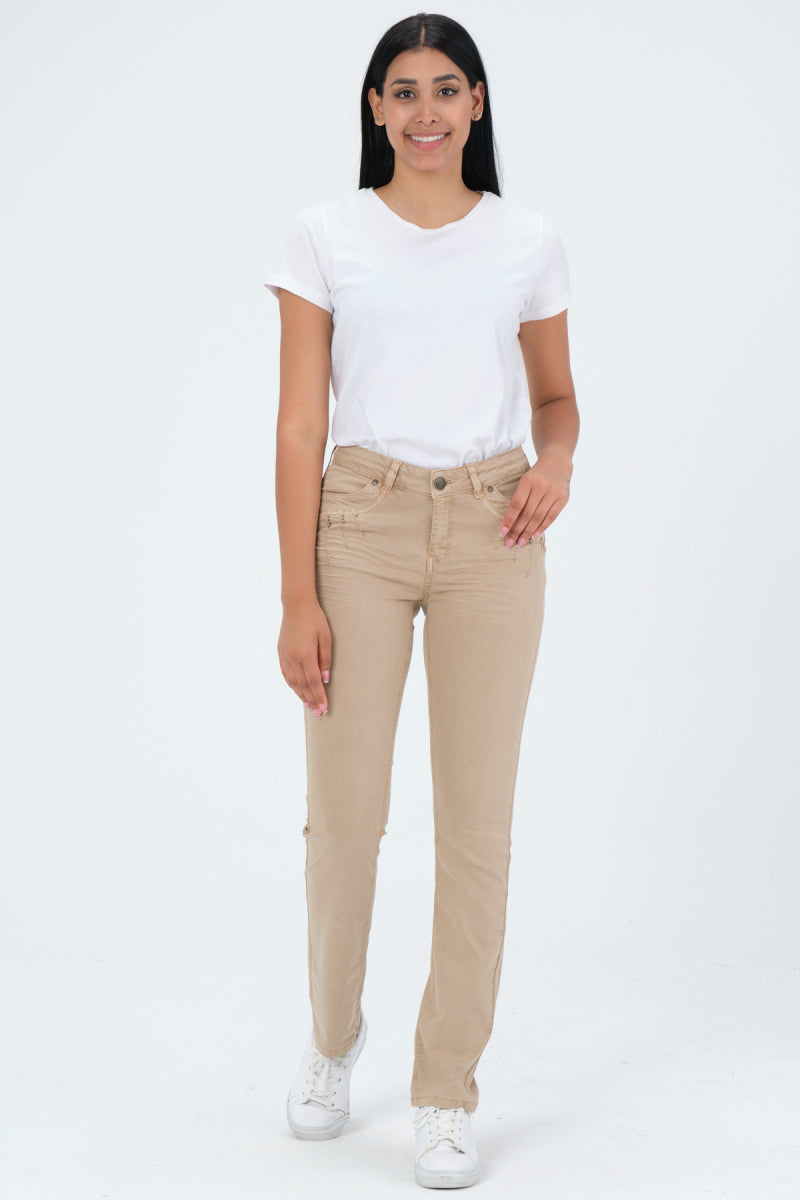 Clara STRAIGHT Eisenbeige
