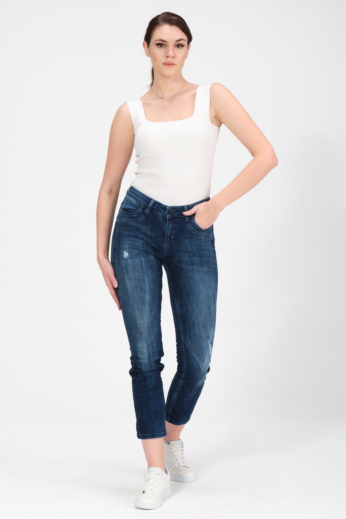 Clara STRAIGHT - Sage blue