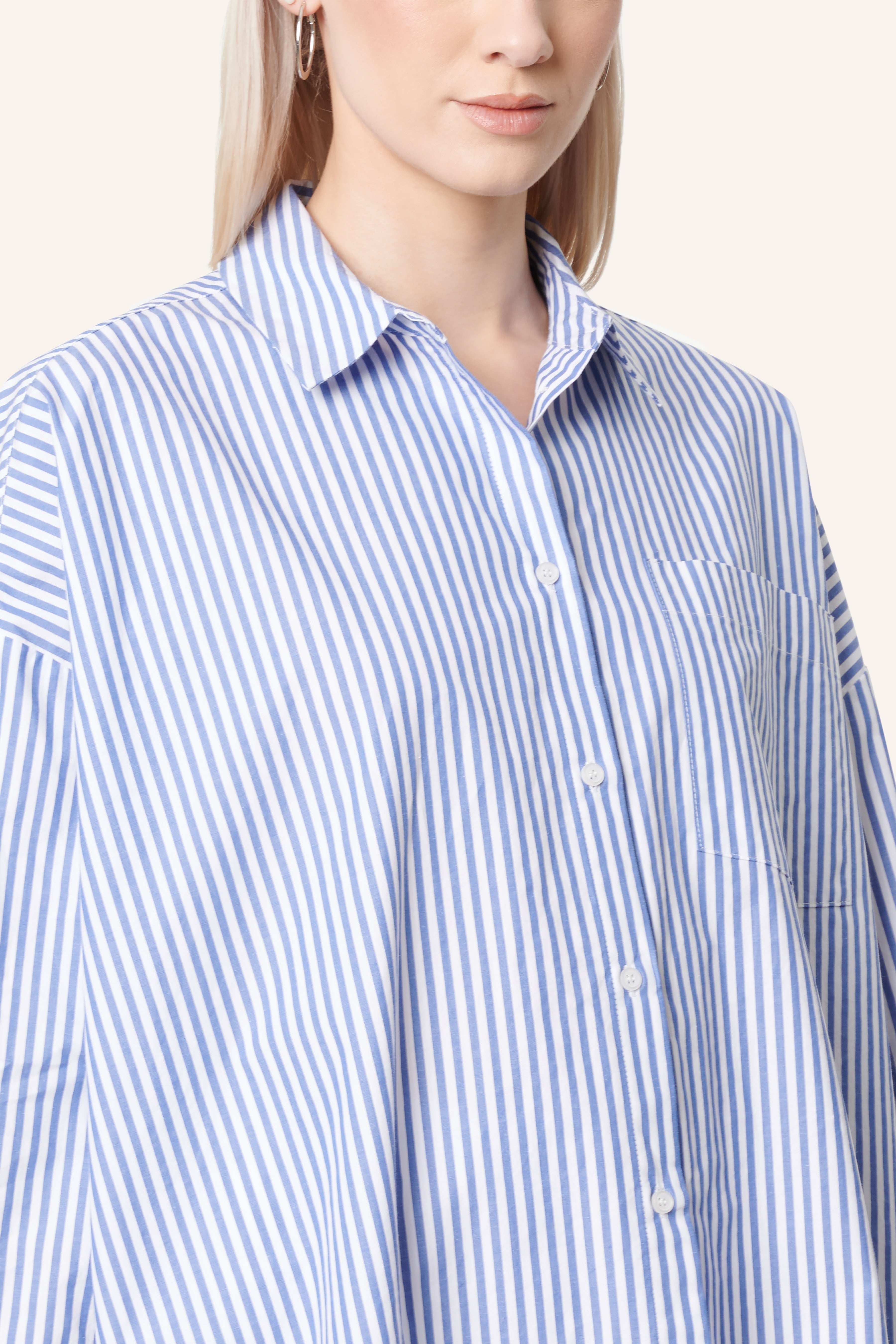 Candy oversize Streifenblau