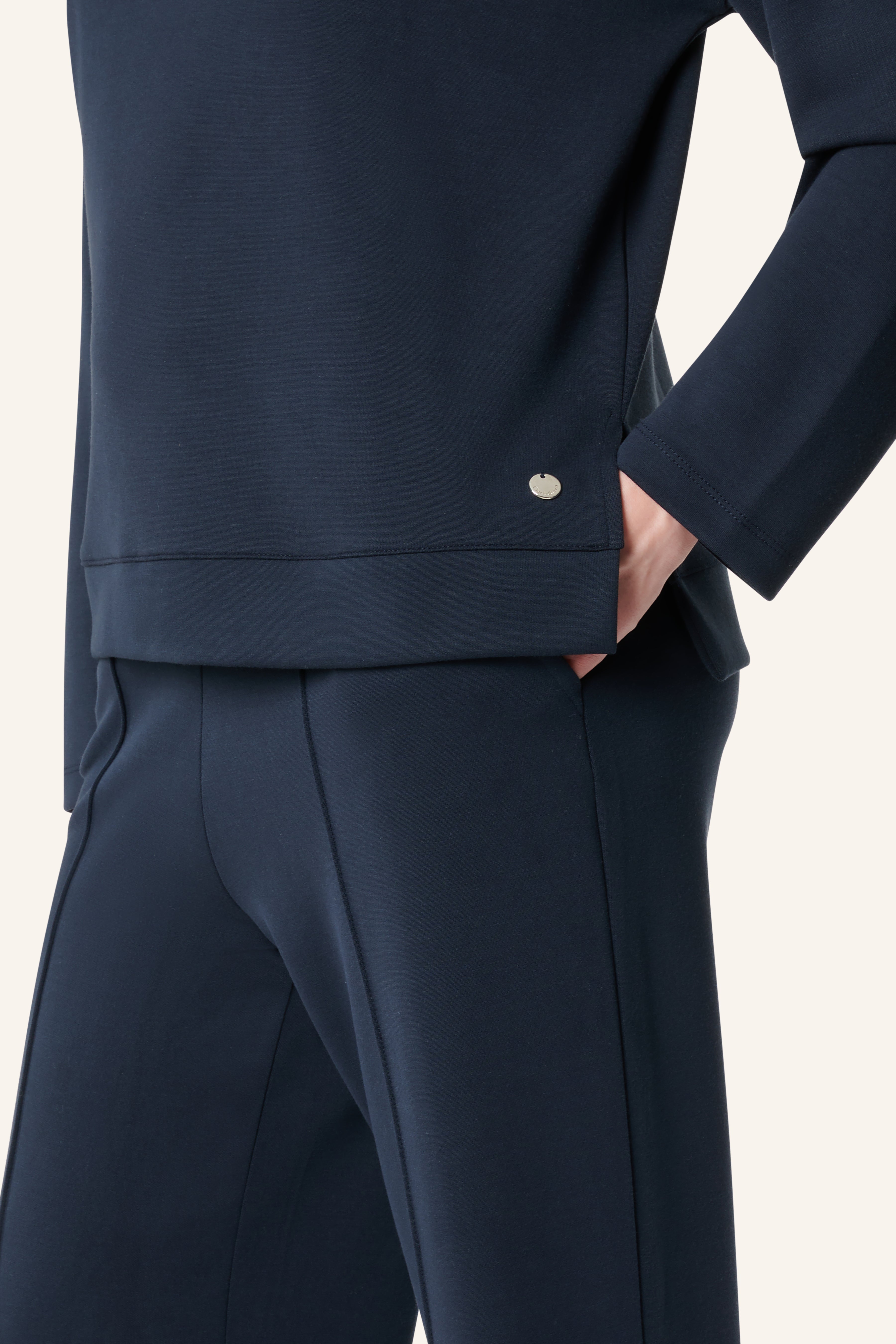 Gina - Shirt langarm - Marineblau