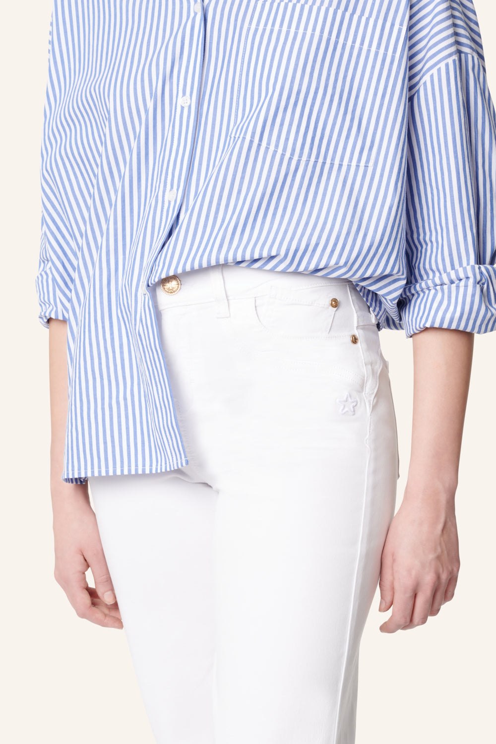 Clara FLARED Sommerweiß