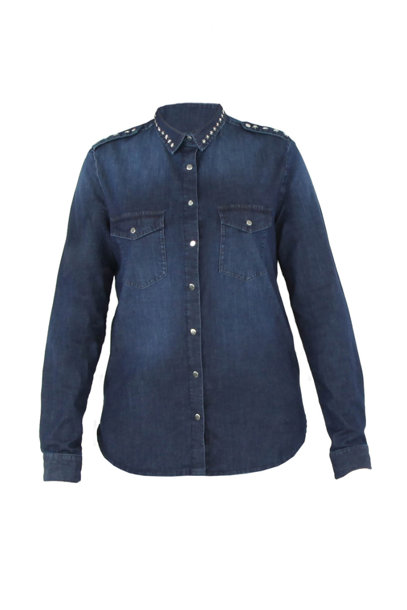 Betty BLUSE - Jeansblau