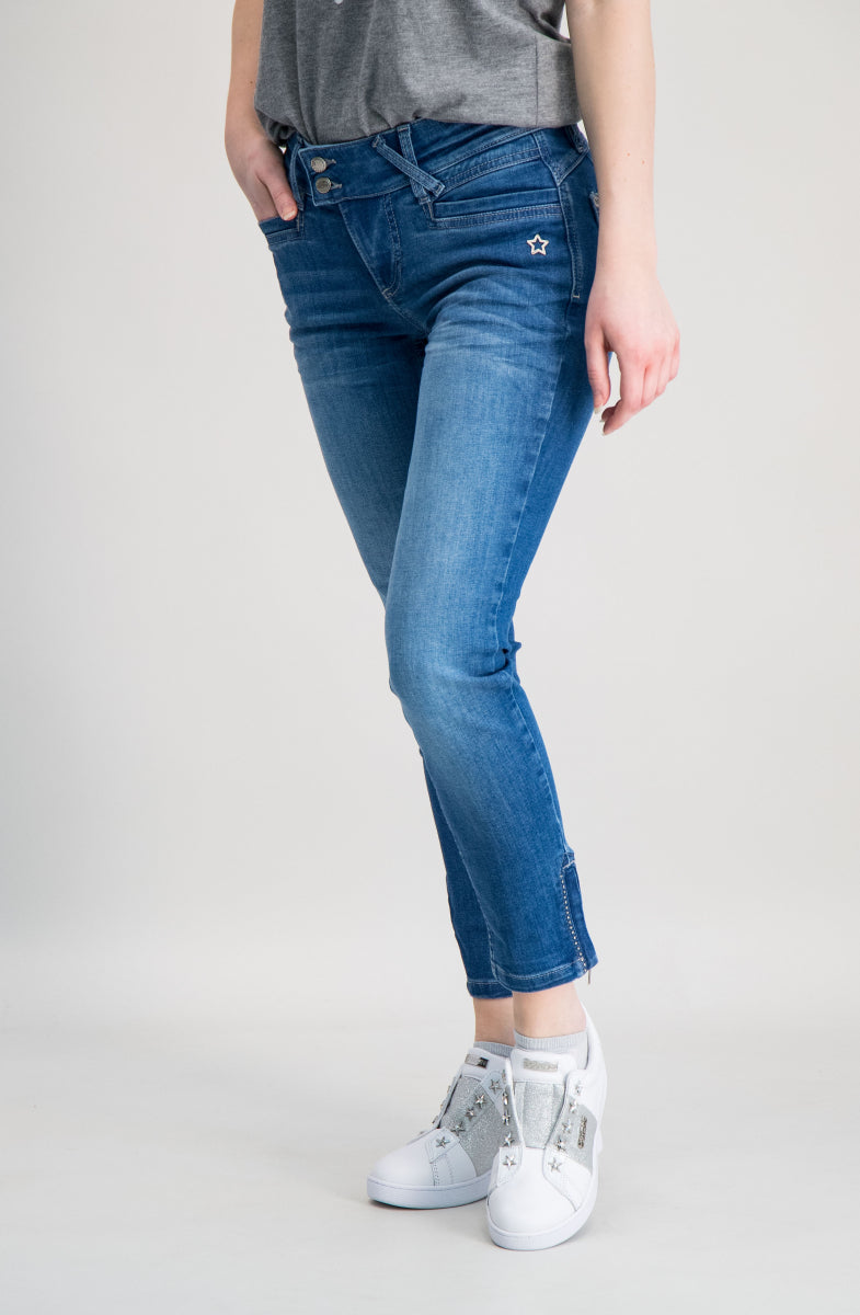 Nina SLIM - Blattblau