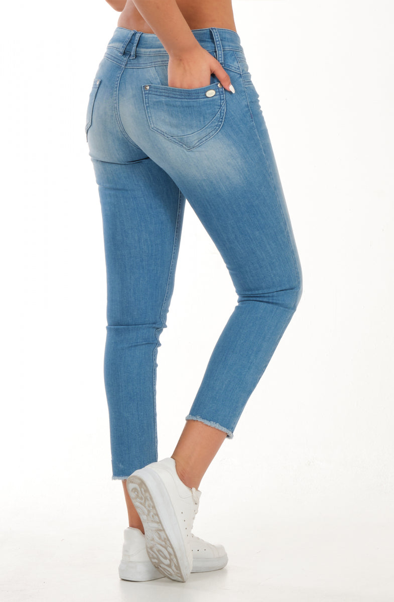 Nina SLIM Raschblau