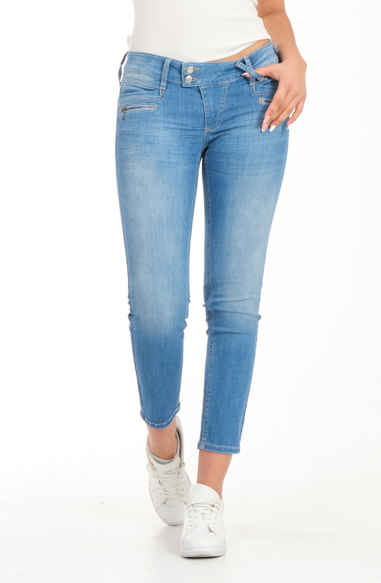 Nina SLIM Zipperblau