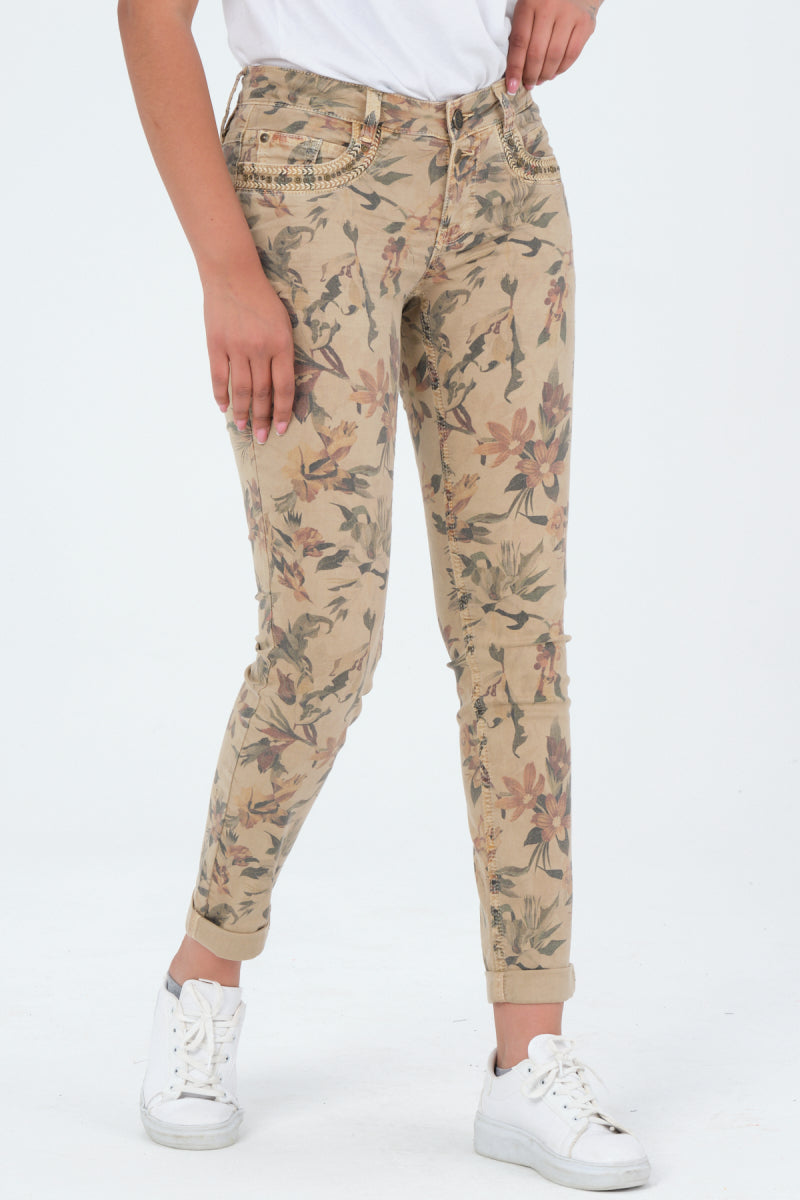 Petra SLIM - floral beige